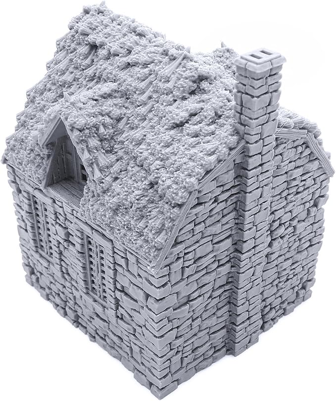 Barlyway Cottage - DND Terrain Compatible with Dungeons and Dragons, 28mm Miniature Wargaming, Tabletop RPGs, Wargame Scenery