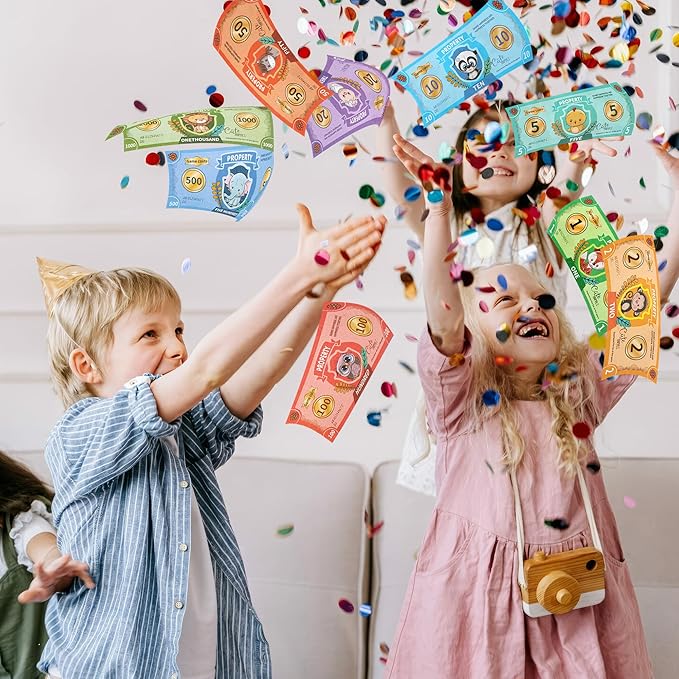450 Pieces Prop Money Play Money, 9 Types of Small Animals banknotes, Number Learning Education, Develops Early Math Skills, Board Games, Magic, Videos