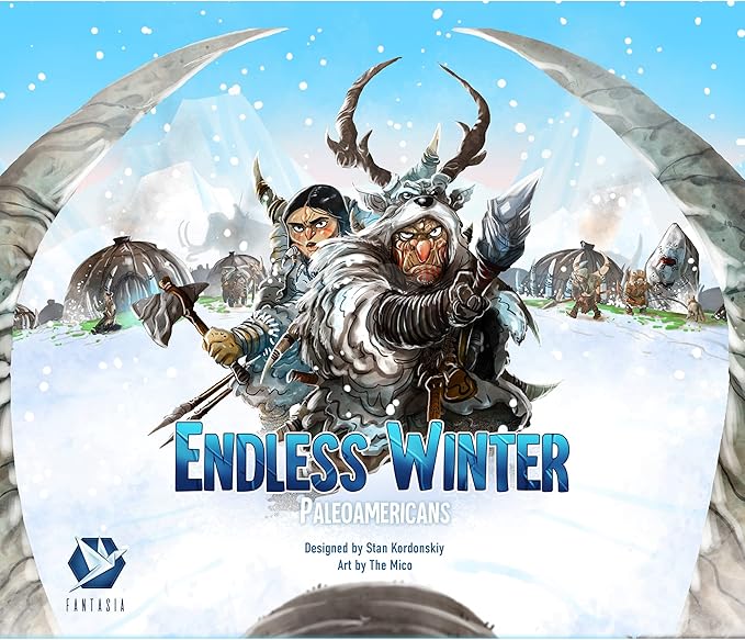 Endless Winter Paleoamericans Board Game | Prehistoric Territory Building Strategy Game for Adults and Kids | Ages 12+ | 1-4 Players | Average Playtime 60-90 Minutes | Made by Fantasia Games