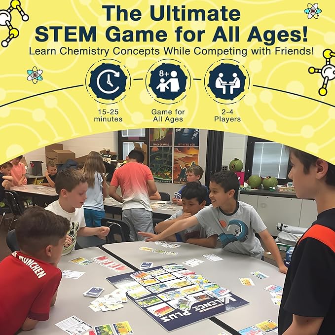 Valence Plus Periodic Table for Kids 12 and up Chemistry Games -Periodic Table of Elements Science Gifts Educational Science Games Molecules Chemistry Gifts Elements Toys Advance Educational Card Game