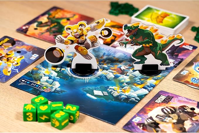 IELLO: King of Tokyo: Origins - Family-Friendly Dice & Strategy Board Game, Battling Monsters-Robots-Aliens, 4 New Monsters, Ages 8+, 2-4 Players