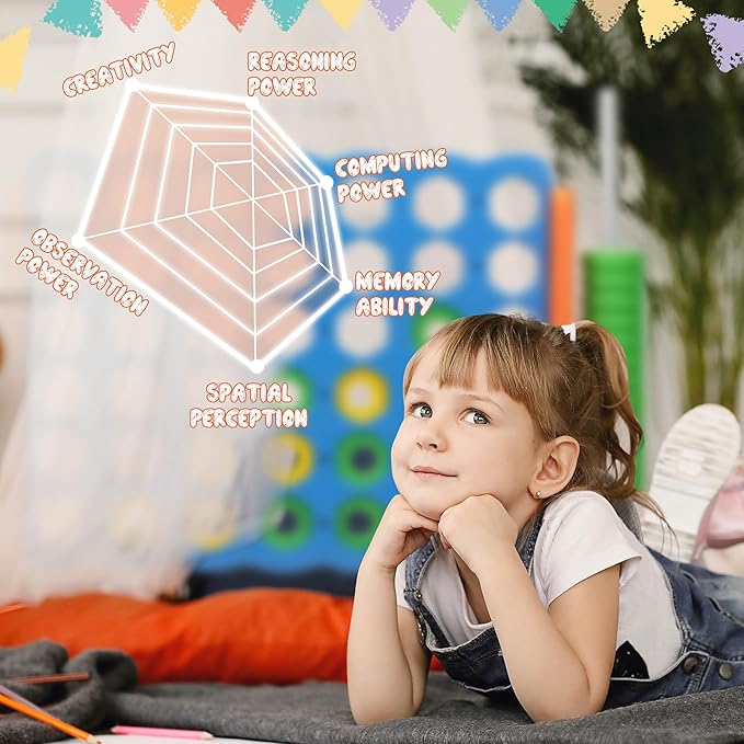 Unihex 3.6FT Tall Oversized Jumbo 4-to-Score Giant Game Set for Kids Adult Family Party Fun,4 in A Row Connect Game for Yard Indoor Outdoor Backyard (Blue)