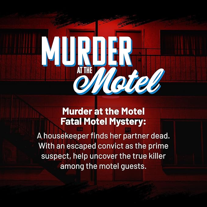 Hunt A Killer Murder at The Motel - an Immersive Murder Mystery Experience - for True Crime Fans with Evidence & Puzzles - Solve Crimes at Date Night or Family Game Night - Age 14+