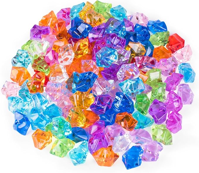 Super Z Outlet Pirate Plastic Gold Colored Coins Buried Treasure and Pirate Gems Jewelry Playset Activity Game Piece Pack Party Favor Decorations (120 Coins + 120 Gems)