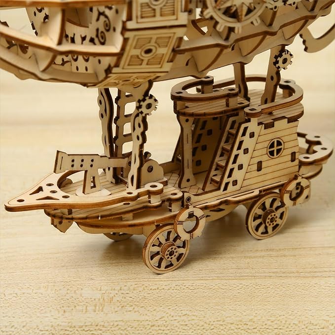 3D Wooden Puzzles Airship Model Kits, Brainteaser and Puzzle for Christmas/Birthday,Gifts for Adults and Teens to Build Combination