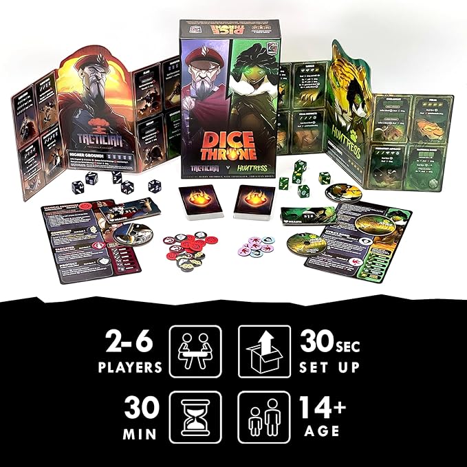 Two Hero Box - Tactician v Huntress - Fast Playing Collectible Tabletop Game
