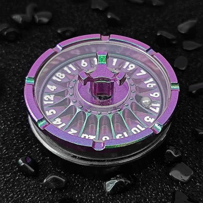 G20 Roulette Dice Spinner for DND Dice Set, 7-in-1 Dragon Metallic D&D Dice with Gift Case for Dungeons and Dragon Game, RPG Role Playing Table Game Gifts (Gradient)