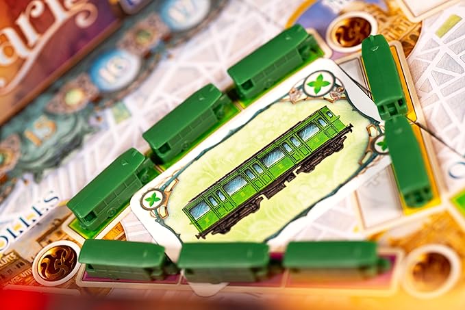 Ticket to Ride Paris Board Game - Train Route-Building Strategy Game with Detailed Parisian Buses, Fun Family Game for Kids & Adults, Ages 8+ , 2-4 Players, 10-15 Min Playtime, Made by Days of Wonder