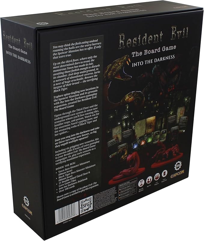 Steamforged Games Exclusive Resident Evil Into The Darkness Board Game with Monster Miniatures on 80mm Base