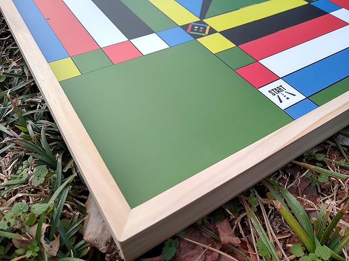 Jamaican Ludo Original Edition | 24in x 24in Board Game | Family Game Night Activity | Fun Easy Multi-Player Entertainment (4 Players, Ages 6+)