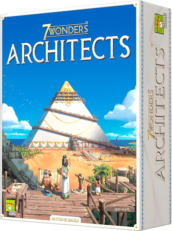 7 Wonders Architects - Shape History with Your Ingenious Wonders! Civilization Strategy Game for Kids and Adults, Ages 8+, 2-7 Players, 25 Minute Playtime, Made by Repos Production