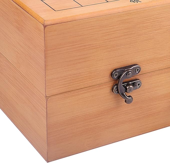 19x19 / Go Game SetHigh Grade Gift Box Board with Single Convex Melamine Stones and Bamboo Bowls Set