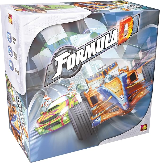 Formula D Board Game - High-Stakes Racing Thrills with Dual-Sided Tracks! Fast-Paced Strategy Game, Fun Family Game for Kids & Adults, Ages 8+, 2-10 Players, 60 Minute Playtime, Made by Zygomatic