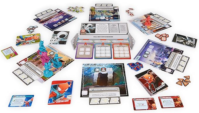 Spin Master Games, Marvel United: Spider-Geddon, Strategy Board Game, Collectible Spider Man Figurines, for Fans of Marvel Rivals & Action Movie Toys, 1-4 Players, for Ages 14 & Up
