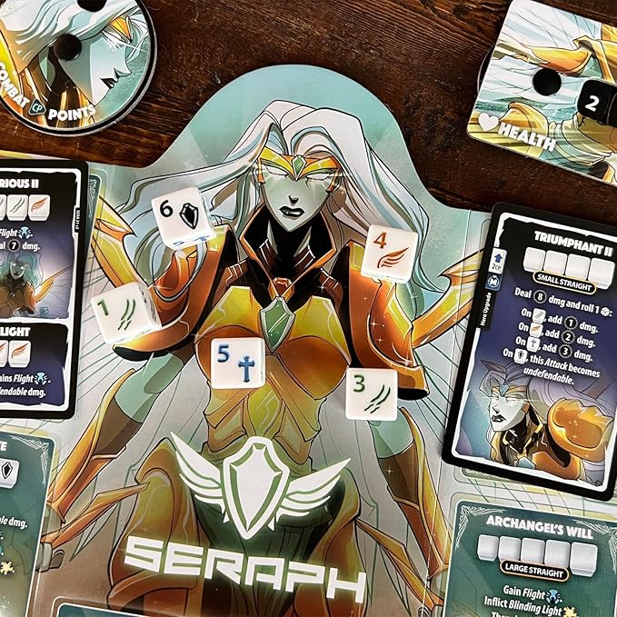 Two Hero Box - Seraph v Vampire Lord - Fast Playing Collectible Tabletop Game
