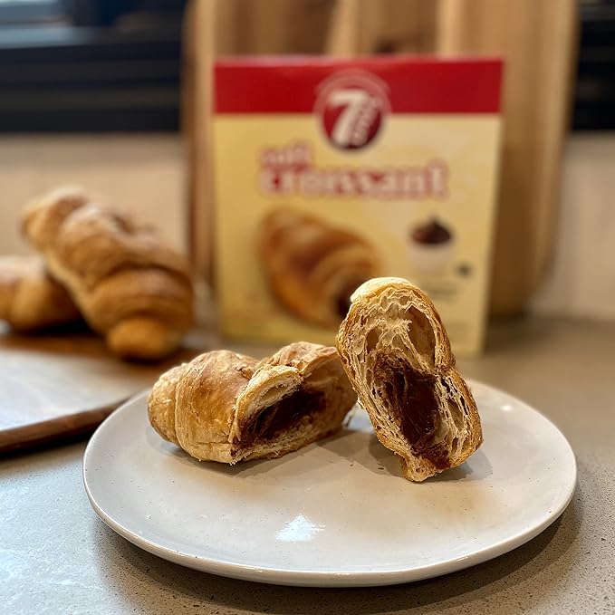 7Days Soft Croissant, Chocolate, Perfect Breakfast Pastry or Snack, Non-GMO 2.65 Ounce (Pack of 24)
