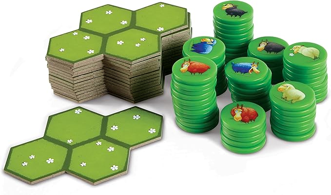 Tabletop Strategy Game, Area Control Board Game, for Kids Teens Family Adults Couples Game Nights, 2-4 Players, Ages 7+, Battle Sheep by Blue Orange Games