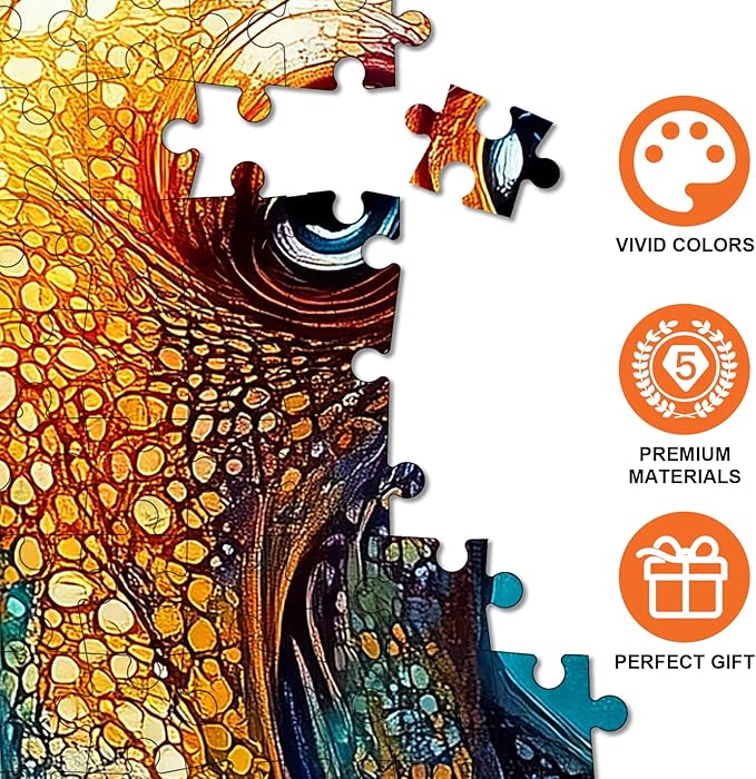 1000 Piece Puzzle for Adults - Deep Blue Octopus Jigsaw Puzzle, Intricate Underwater Art, Adult Challenge, Includes Poster & Storage Box