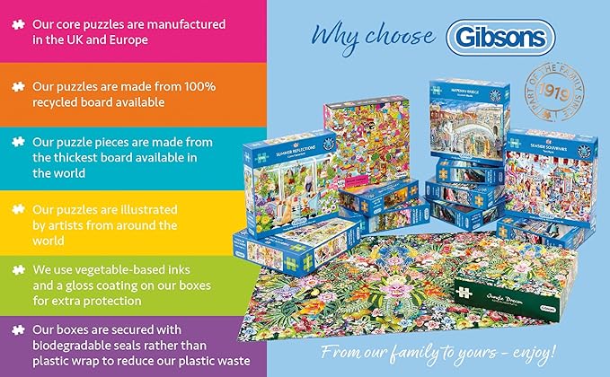 Surprises in Store 1000 Piece Jigsaw Puzzle | Christmas Jigsaw Puzzle | Sustainable Puzzle for Adults | Premium 100% Recycled Board | Great Gift for Adults | Gibsons Games