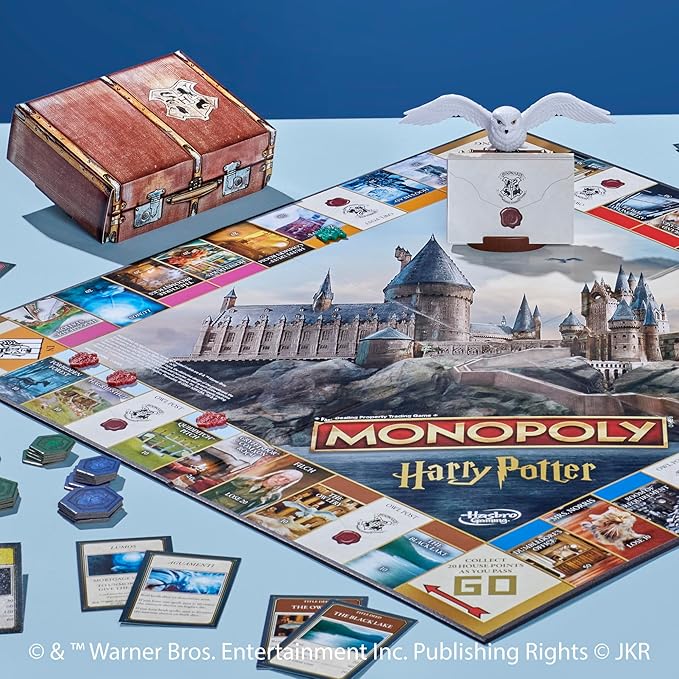 Monopoly Harry Potter Edition Board Game | A Magical Adventure at Hogwarts | Ages 8 and Up | 2 to 6 Players | Family Games | Gifts for Kids and Adults