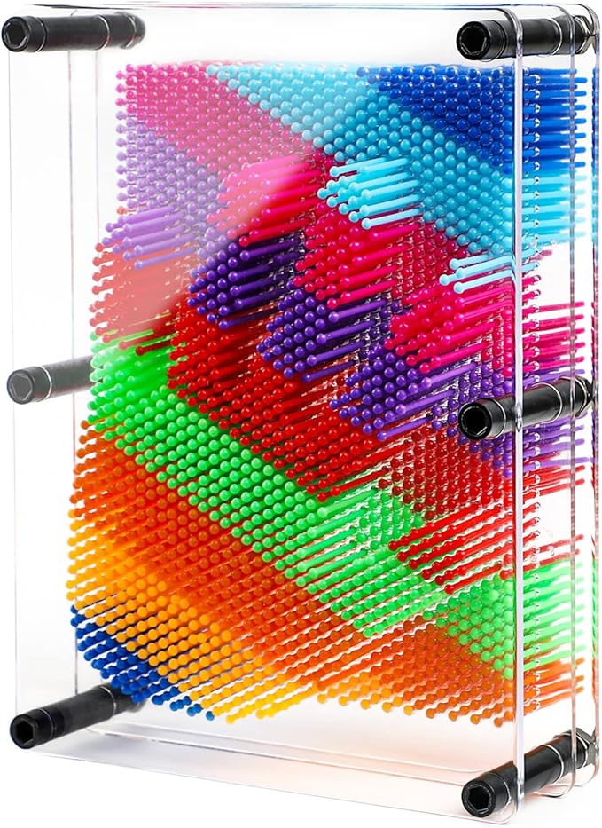 3D Pin Art Sensory Toys for Kids 5-7, Pin Art Board Impression Sensory Toys for Kids with Autism, Autism Gifts for Autistic Children Age 3, 4, 5, 6, 7, 8, 9, 10+ Years Old Boys Girls