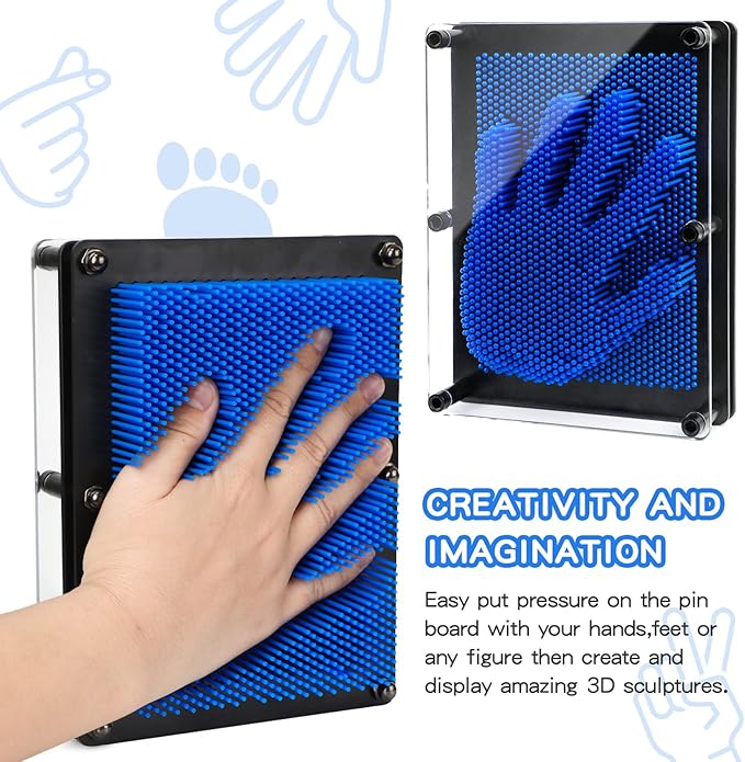 ENJSD 3D Pin Art Sensory Toys for Kids 5-7, Pin Art Board Impression Sensory Toys for Kids with Autism, Autism Gifts for Autistic Children Age 3, 4, 5, 6, 7, 8, 9, 10+ Years Old Boys Girls