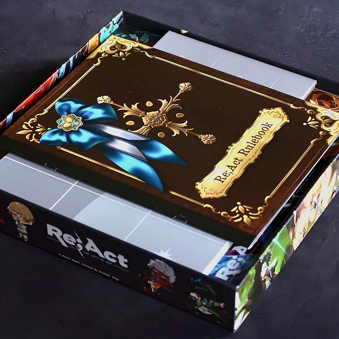Re;ACT - The Arts of War - 1 vs 1 Anime Board Game, 15-30 Mins Playtime, Original Anime Manga IP Made in USA, Asymmetric Fighting Dueling Competitive Card Game, Play as Artists with Superpowers