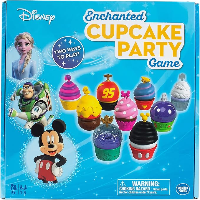 Wonder Forge Disney Enchanted Cupcake Party Game - Engaging Matching Game for Kids Ages 3 & Up | Featuring Beloved Disney Characters | Great for Skill Development | Ideal Birthday
