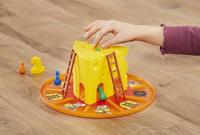 Ravensburger Miam Miaou - La Race aux fromages - First Board Game for Children - Fun evolutive Cooperative Course - 2 to 4 Players from 3 Years Old - Mixed - 20818 - French Version