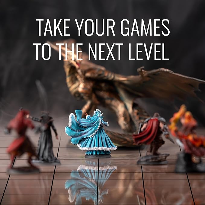 da Vinci's Room 2-in-1 DND Battle Map and 4 Foot Rubber Game Mat 48x36 inches with Dry Erase Square or Hex Grid - DND Battle Mat, D&D Map for D&D, Board Games, TTRPGs and Other Tabletop Games