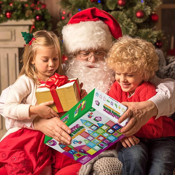 TOY Life Magnetic Tiles for Toddlers 3-5 62 Pcs Magnet Blocks for Kids Ages 4-8 STEM Tile Building Toys Birthday Gift for Boys and Girls