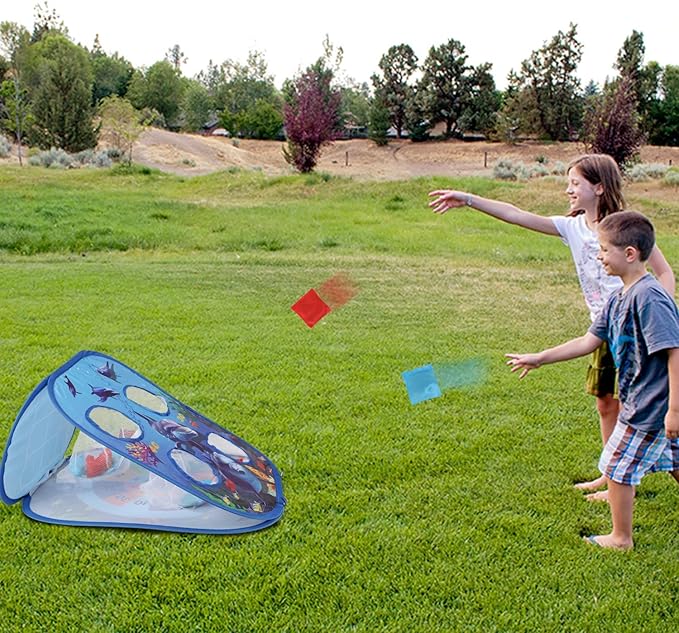 TOY Life Bean Bags Toss Carnival Game, Cornhole, Outdoor Toys for Kids Ages 4-8, Backyard Game Sports & Outdoor Play, Outside Toys for Ages 5-7, Family Lawn Yard Games Birthday Party, Gift for Boys