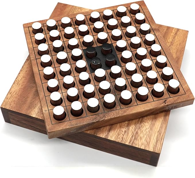 BSIRI Classic Board Game Othello Strategy Games of Family Games for Adults and Children which Playing in 2 Player Board Games to Challenges The Mastermind Game Pieces