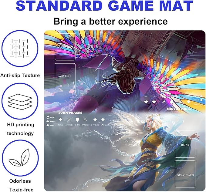 MTG Playmat Table Mats Size 60X60 cm Mousepad Compatible for MTG RPG CCG Trading Card Game Play mats Original Play Mat Art Designs & Accessories…