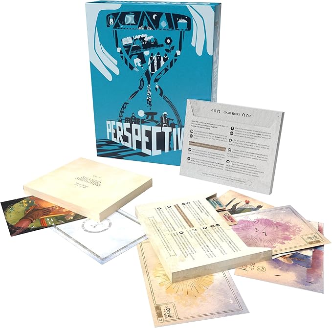 Space Cowboys Perspectives (Blue Box) - Mystery Game, Cooperative Storytelling Game, Collaborative Detective Game for Kids & Adults, Ages 12+, 2-6 Players, 90 Minute Playtime, Made