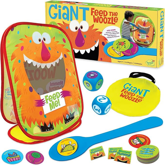 Peaceable Kingdom Giant Feed The Woozle Cooperative Game - Ages 3 and Up