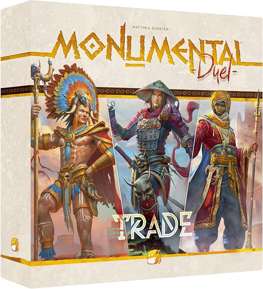 Monumental Duel - Trade - Civilization Deck-Building Board Game, Strategy Game, Combine Or Standalone, Ages 10+, 2 Players, 60-90 Min