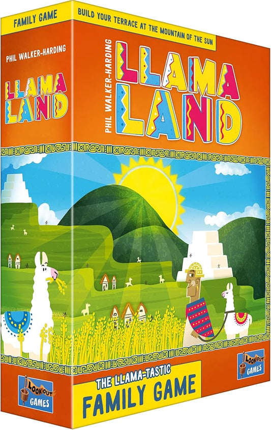 Llamaland Building Terraces at Machu Picchu Board Game | Fun Family Puzzle Game for Adults and Kids | Ages 10+ | 2-4 Players | Average Playtime 30-45 Minutes | Lookout Games, Multicolor