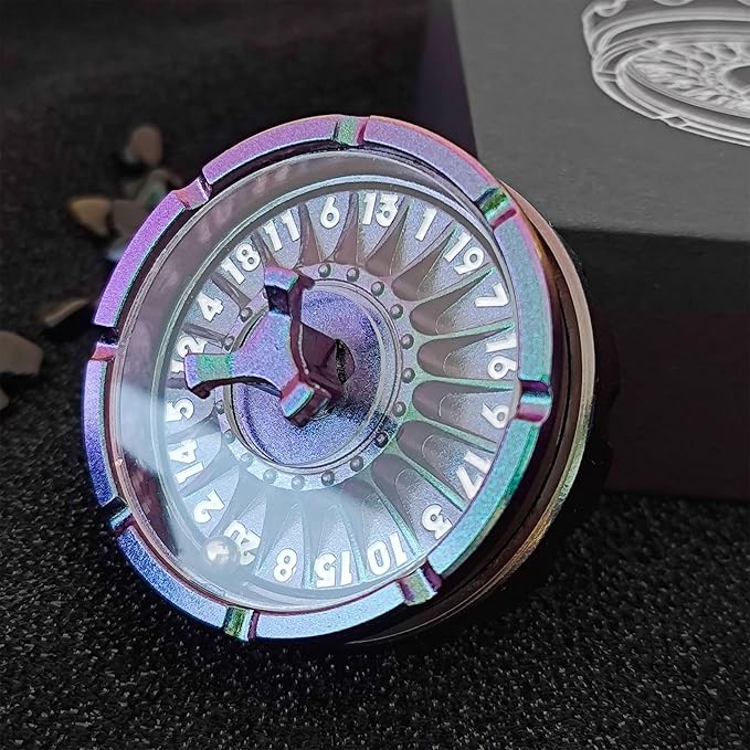 G20 Roulette Dice Spinner for DND Dice Set, 7-in-1 Dragon Metallic D&D Dice with Gift Case for Dungeons and Dragon Game, RPG Role Playing Table Game Gifts (Gradient)