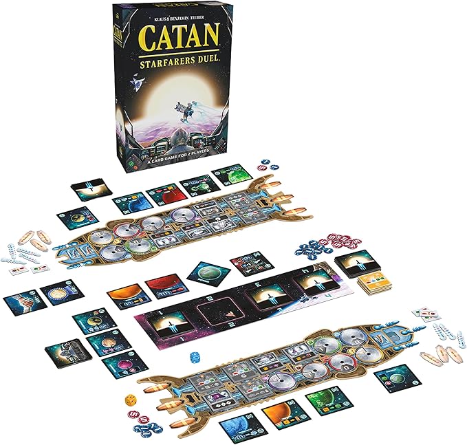 CATAN Starfarers Duel Board Game - A Thrilling Two Player Space Adventure! Strategy Game, Family Game for Kids and Adults, Ages 12+, 2 Players, 120 Minute Playtime, Made by CATAN Studio