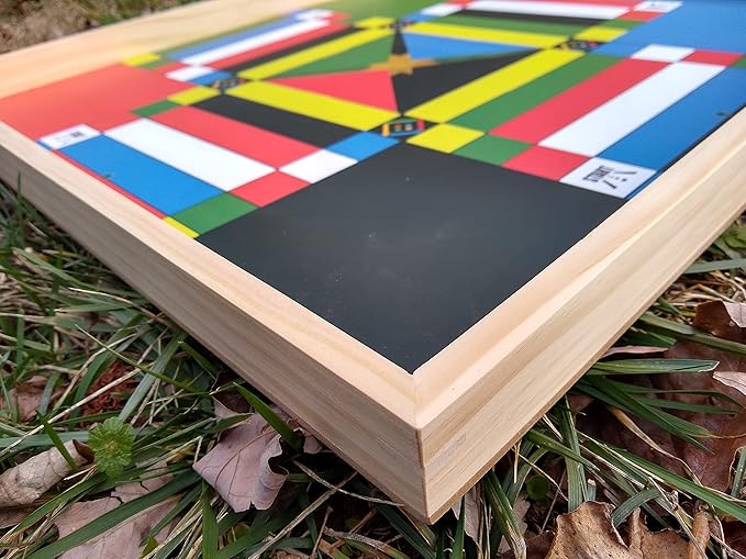 Jamaican Ludo Original Edition | 24in x 24in Board Game | Family Game Night Activity | Fun Easy Multi-Player Entertainment (4 Players, Ages 6+)