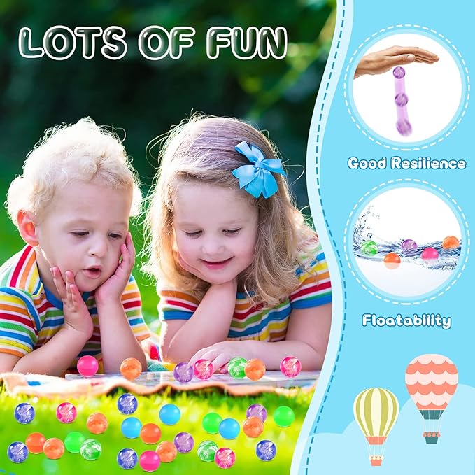 Leitee 500 Pcs Bouncy Balls Bulk, 0.78 Inch/ 20 mm Small Neon Swirl Bouncing Balls for Vending Machine, Kids Birthday Party Favors and Class Prizes