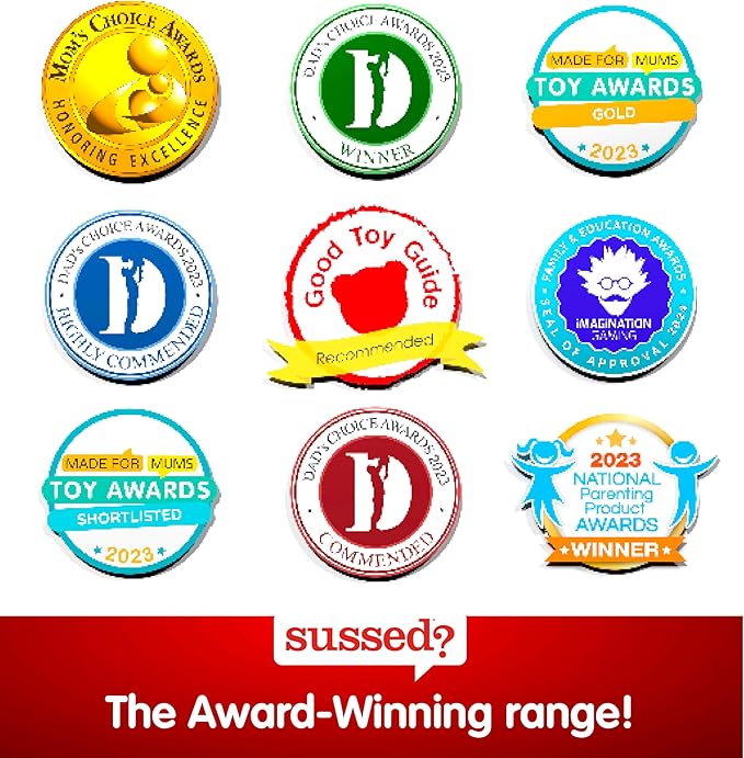 SUSSED The Wacky ‘What Would You Do’ Card Game - Social Fun for Kids - Summer Travel Game - for Road Trip Activities & Family Vacations - Ages 6+ - Yellow Pack