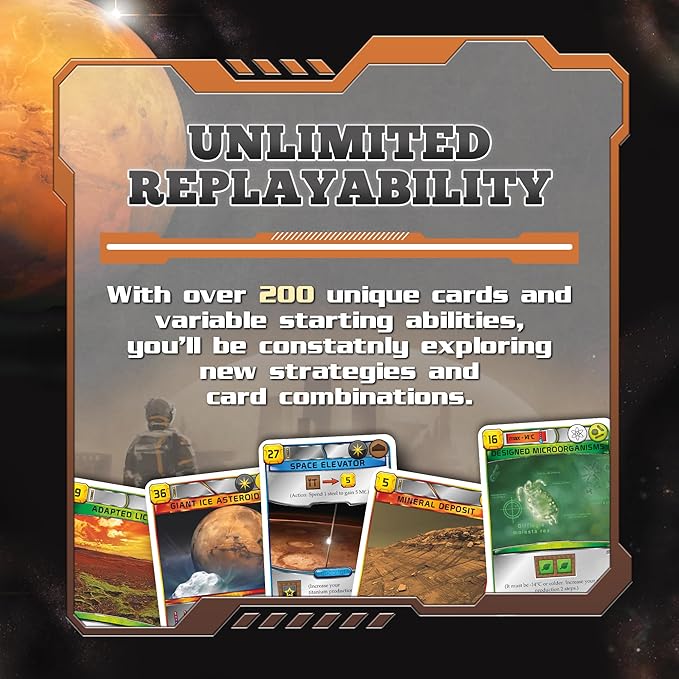 Terraforming Mars Board Game-Award Winning Strategic Space Adventure Game for Family Game Night, Competitive Play&High Replay Value-Adults, Cardboard,Teens&lovers of Board Games by Stronghold Games