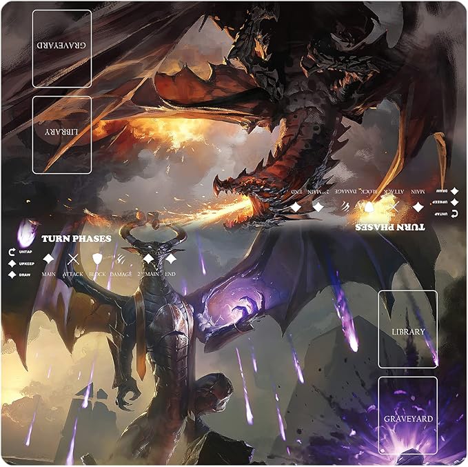 MTG Playmat Table Mats Size 60X60 cm Mousepad Compatible for MTG RPG CCG Trading Card Game Play mats Original Play Mat Art Designs & Accessories…