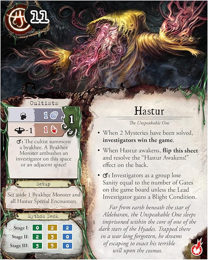 Eldritch Horror Signs of Carcosa Board Game EXPANSION | Mystery Game | Cooperative Board Game for Adults and Family | Ages 14+ | 1-8 Players | Avg. Playtime 2-4 Hours | Made by Fantasy Flight Games
