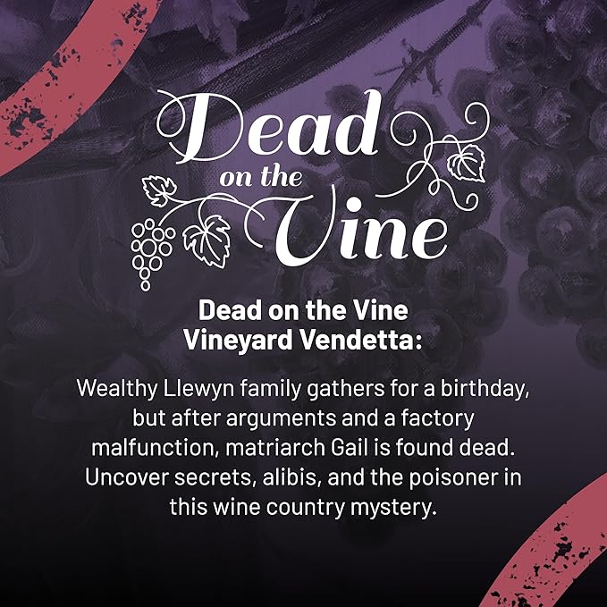 Hunt A Killer: Dead on The Vine, Solve a Murder at a Winery, Interactive Unsolved Mysteries Game, Mystery Box for Game Night, Murder Mysteries Card, Puzzle, and Board Games, for Players Age 14+