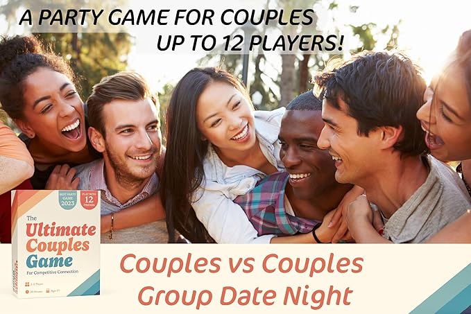 Ultimate Couples Game - Fun Party Game for Adults and Couples Game for Date Night! Guess, Match, and Draw in This Trivia, Conversation, and Relationship Card Game for Valentines, 2-12 Players