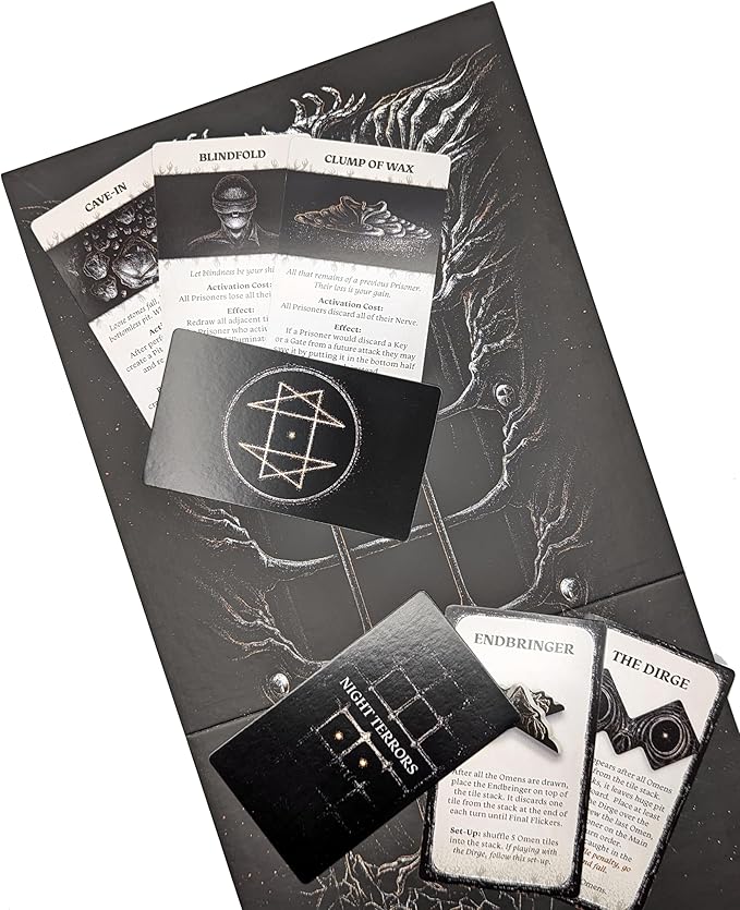 Smirk & Dagger The Night Cage Expansion The Shrieking Hollow Tile Placement Cooperative Board Game with New Threats and Challenges – for Ages 14+, 1 to 5 Players & 40 to 60 Min Playtime