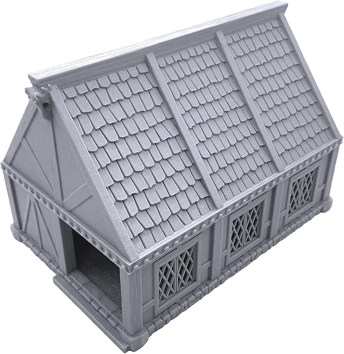 Ulvheim Merchant House - Stable by Terrain4Print, 3D Printed Tabletop RPG Scenery and Wargame Terrain for 28mm Miniatures
